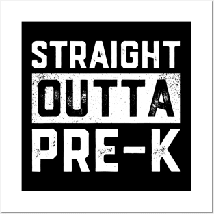 Straight Outta Prek Tshirt Funny Graduation Gift Kids Posters and Art